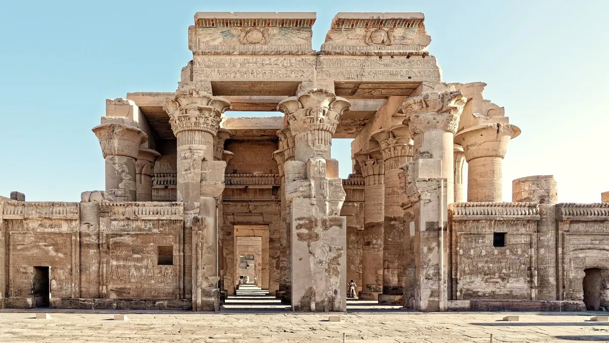 Portico of the double temple at Kom Ombo