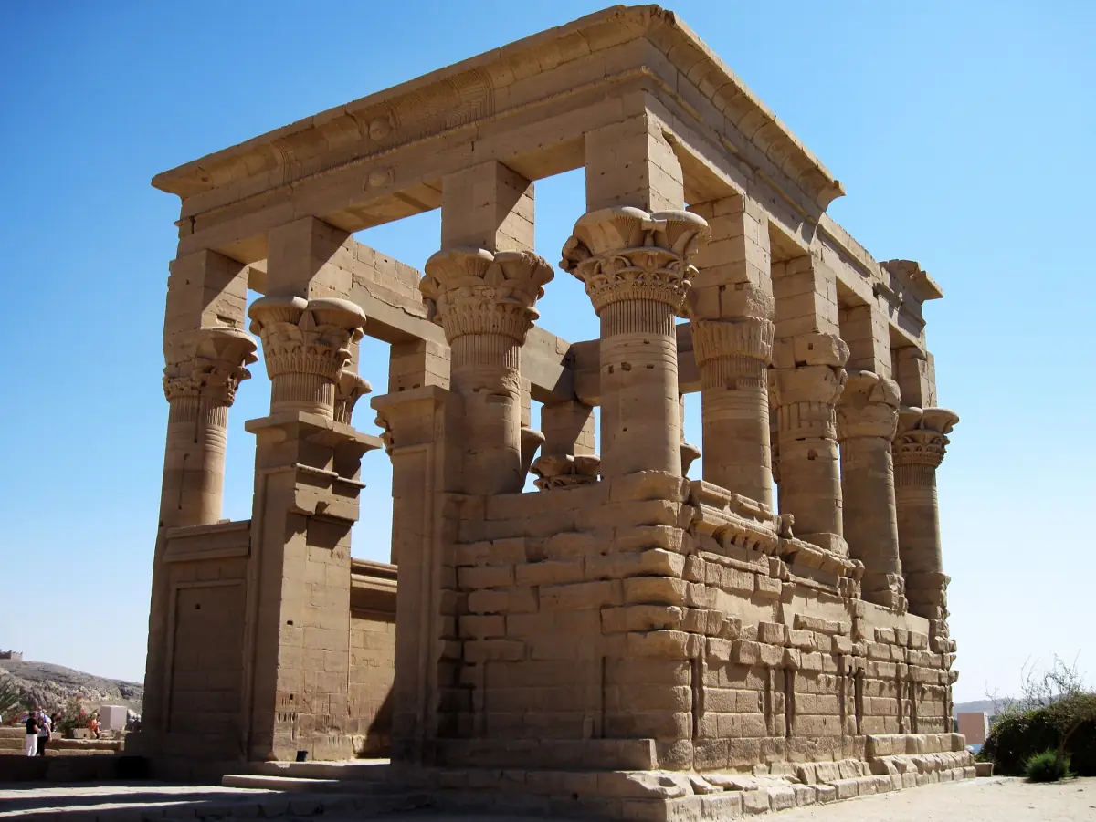 Corner view of Trajan's Kiosk on Philae